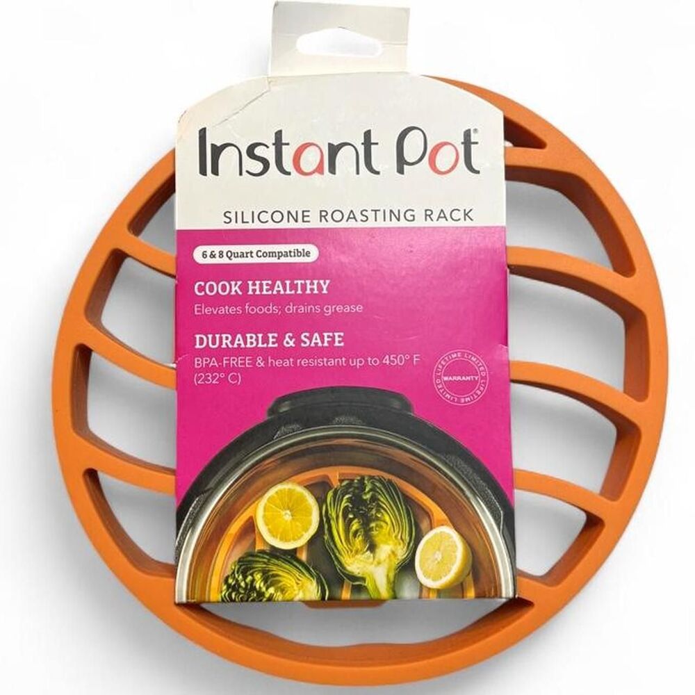 Instant Pot Silicone Roasting Rack Orange 6/8 QT Pressure Cooker Accessory